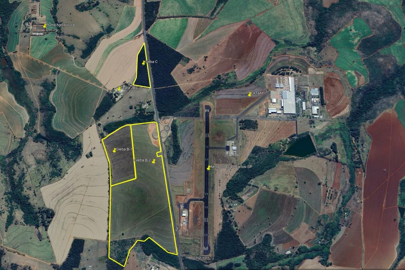 Foto 5 de 10: Area Rural em leilão em São Carlos - SP, bairro Água Vermelha — Mega Área Logística/Industrial 88,64 Hectares | São Carlos/SP | Frente p/ Rodovia SP-318 | Ideal p/ Distrito Tecnológico ou Centro de Distribuição!