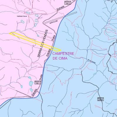 Area Rural em leilão em Balsa Nova - PR — Fazenda São Carlos, Estrada da Thalia, com 277.090 m² (27,7 hectares) na Serra do Veado em Balsa Nova/PR