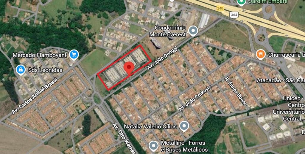 Foto 2 de 3: Apartamento em leilão em São Carlos - SP — Apartamento, A.U. 42m², A.T. 88m², 2 dorms, 1 vaga, Ed. Parque Monte Everest