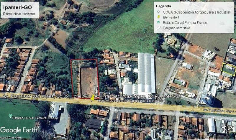 Terreno em leilão em Ipameri - GO — AMPLO TERRENO MURADO, A.T. 7.107,05M², NOVO HORIZONTE EM IPAMERI/GO - EXCELENTE OPORTUNIDADE PARA SEU NEGÓCIO