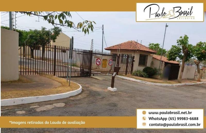 Foto 1 de 8: Casa em leilão em Cuiabá - MT — Imóvel Residencial, em Condominío Fechado, Residencial Altos da Colina, AC. 46,18m², em Cuiabá/MT