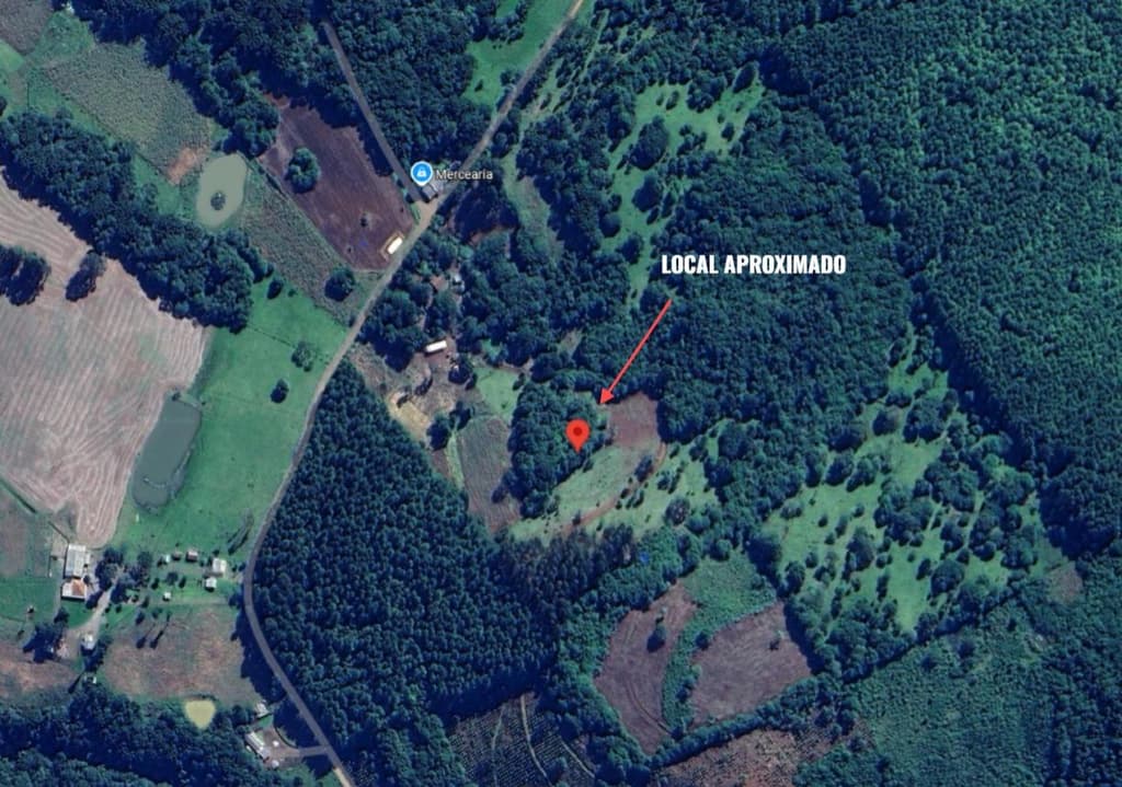 Area Rural em leilão em São João Batista - SC — Trata-se de um imóvel rural, sem benfeitorias, com aproximadamente 1.594,00 m², integrando uma gleba maior,