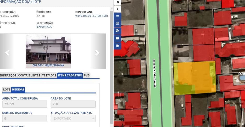 Foto 88 de 93: Terreno em leilão em Lages - SC — Imóvel, A.T. 719m², A.C. 799m², Santa Helena II