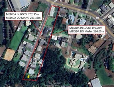Foto 2 de 8: Terreno em leilão em Palmitos - SC — IMÓVEL URBANO COM ÁREA TOTAL DE 402,97m² - PALMITOS/SC