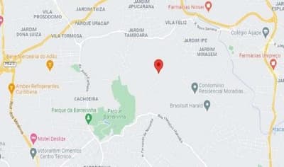 Foto 4 de 4: Terreno em leilão em Curitiba - PR — TERRENO URBANO COM ÁRETA TOTAL DE 6.590,37M2, CACHOEIRA, CURITIBA /PR