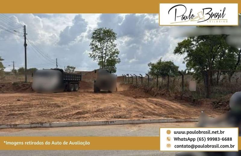 Foto 6 de 6: Terreno em leilão em Aparecida De Goiânia - GO, bairro Jardim Cristal — Terreno Urbano Residencial, de Esquina, AT 425,98m², no Loteamento Jardim Cristal, Aparecida de Goiânia/GO