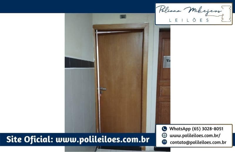 Foto 9 de 15: Comercial em leilão em Cuiabá - MT — Sala comercial em condomínio, nº 94, 54,00m², Centro, Cuiabá/MT