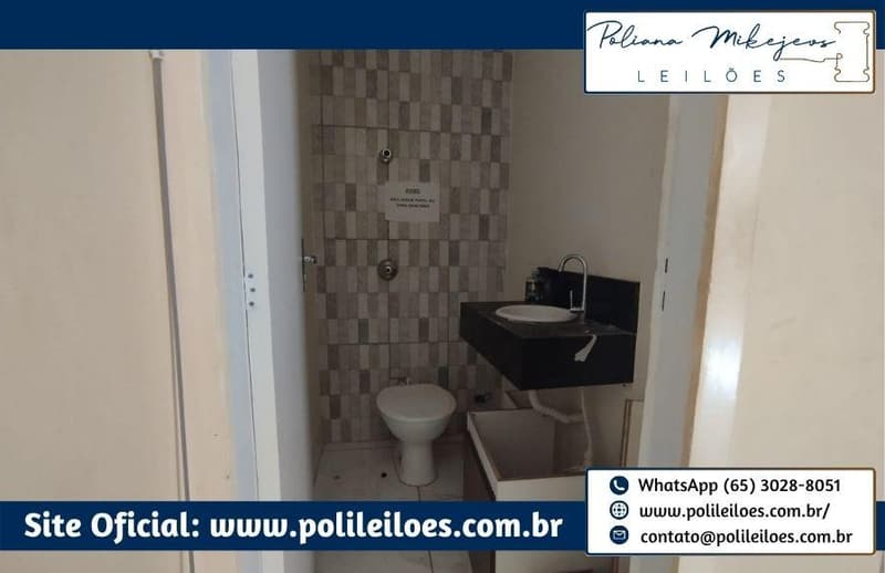 Foto 5 de 11: Comercial em leilão em Cuiabá - MT — Sala comercial em condomínio, nº 11, 47,40m², Centro, Cuiabá/MT