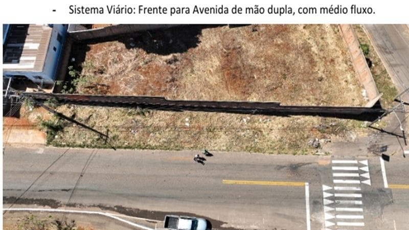 Foto 2 de 8: Terreno em leilão em Anápolis - GO, bairro Antonio Fernandez — TERRENO URBANO DE ESQUINA | A.T. 705,09 M² | BAIRRO ANTONIO FERNANDEZ | ANÁPOLIS/GO