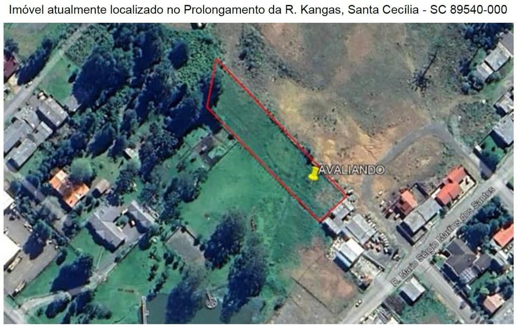 Foto 2 de 3: Terreno em leilão em Santa Cecília - SC — Terreno, A.T. 3.266m², Bairro Rondinha (Parte ideal)