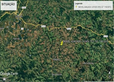 Area Rural em leilão em Mato Rico - PR, bairro Colônia muquilão — IMÓVEL RURAL COM ÁREA TOTAL DE 72.600,00m2- Em MATO RICO/PR