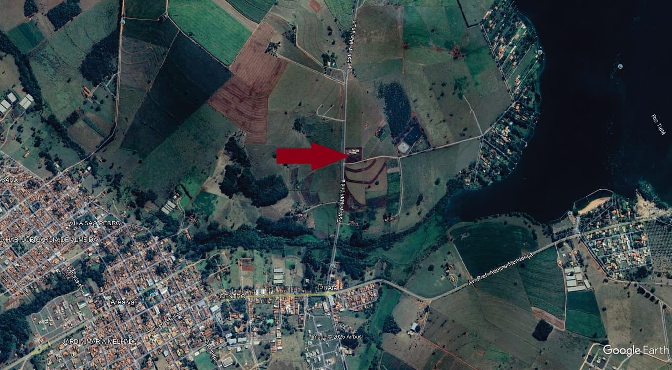Foto 3 de 18: Area Rural em leilão em Arealva - SP, bairro Marilândia — Gleba, 2ha, A.C. 476m², 2 casas, piscina, salão, pastagem, Fazenda Soturna