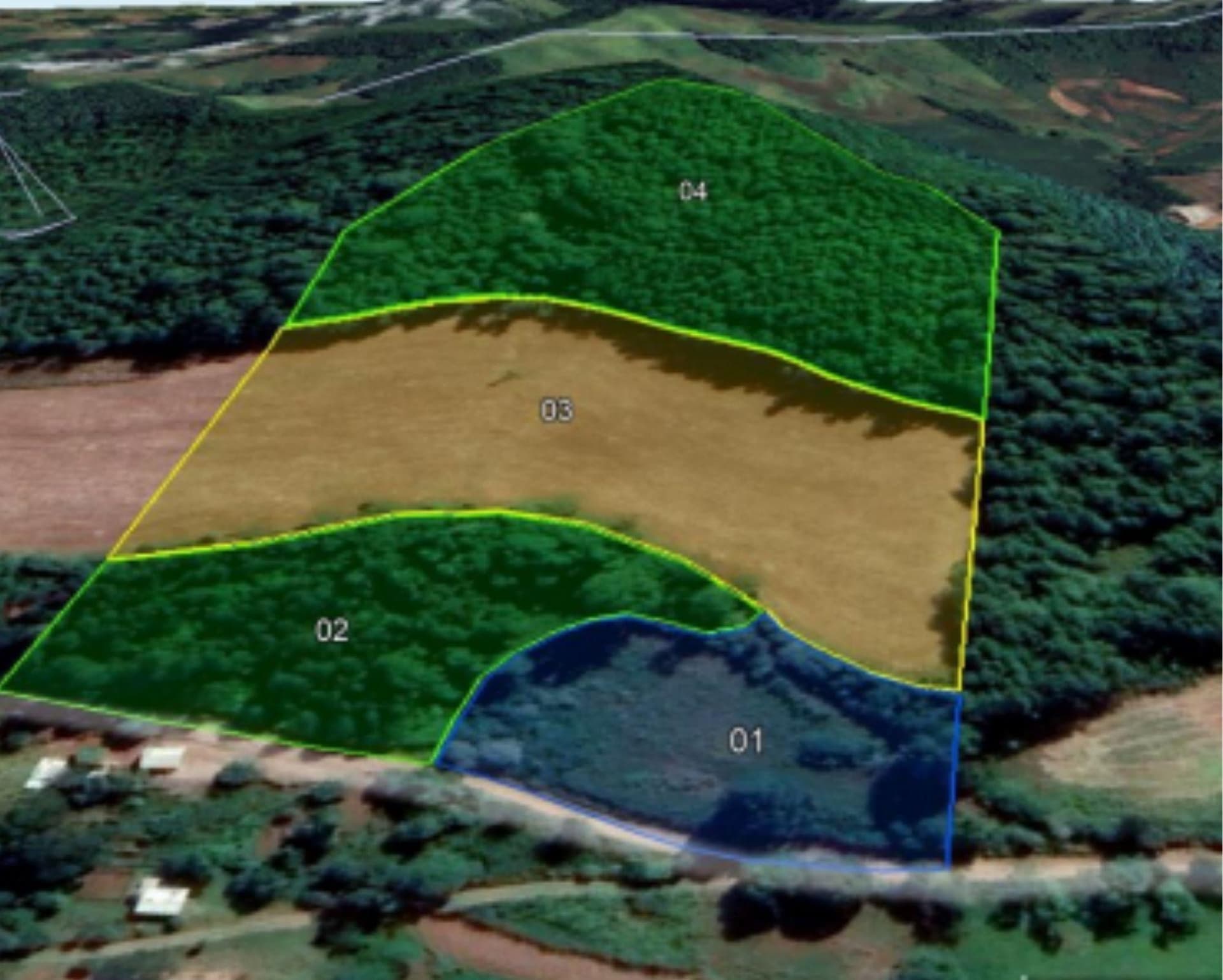Foto 1 de 16: Area Rural em leilão em Jupiá - SC — Lote Rural 45074m², Linha Pinheiro, Jupiá/SC