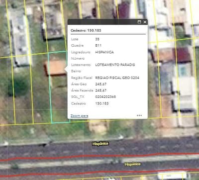 Foto 4 de 4: Terreno em leilão em Canoas - RS, bairro Guajuviras — Terreno 245m² com Construção Precária, Loteamento Paradis, Guajuviras, Canoas/RS