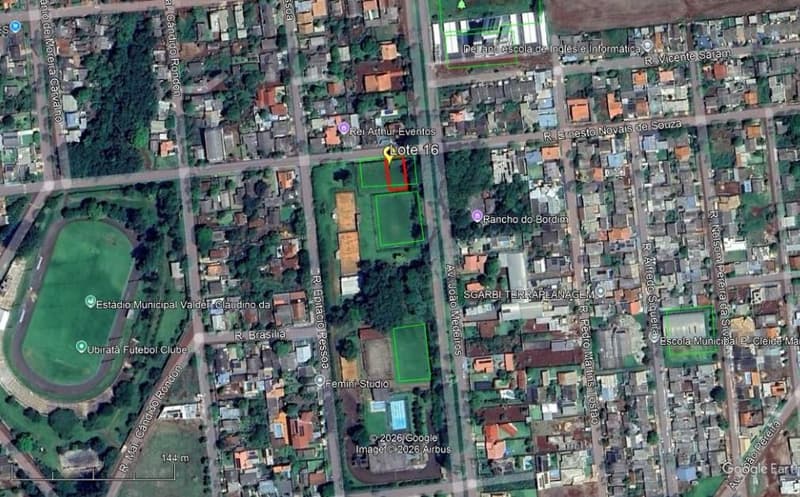 Terreno em leilão em Ubiratã - PR — Imóvel urbano (terreno de 450,00 m², Lote 16), Ubiratã/PR