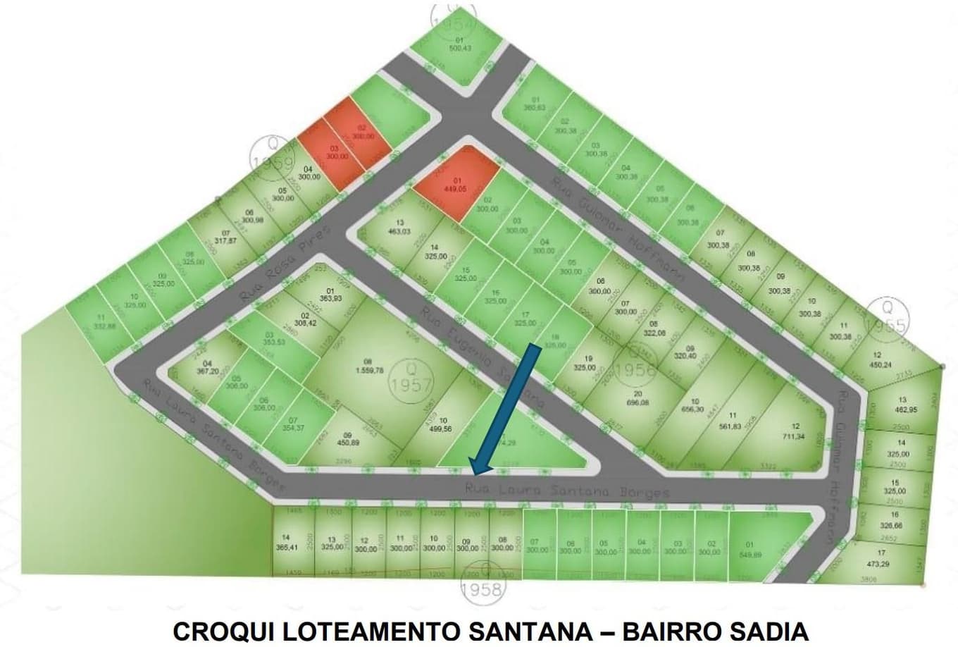 Foto 3 de 7: Terreno em leilão em Francisco Beltrão - PR, bairro Sadia — Terreno Urbano 300,00M2 - Próximo ao novo contorno, ruas asfaltadas, parte alta, área em ascensão e valorização