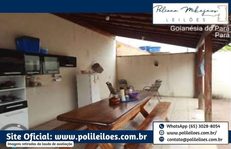 Foto 14 de 19: Imóvel em leilão em Goianésia Do Pará - PA — Imóvel Urbano, Residencial Sol Nascente, AT 300m², AC 209,83m², em Goianésia do Pará/PA
