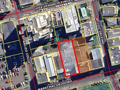Foto 9 de 15: Terreno em leilão em Concórdia - SC — Terreno com área de 640m², edificação comercial, A.C. 356,47m², Concórdia/SC