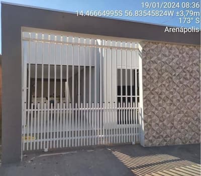 Foto 3 de 3: Casa em leilão em Arenápolis - MT, bairro Bela Vista — Casa, Ocupado, Arenápolis / MT (57% abaixo da avaliação)