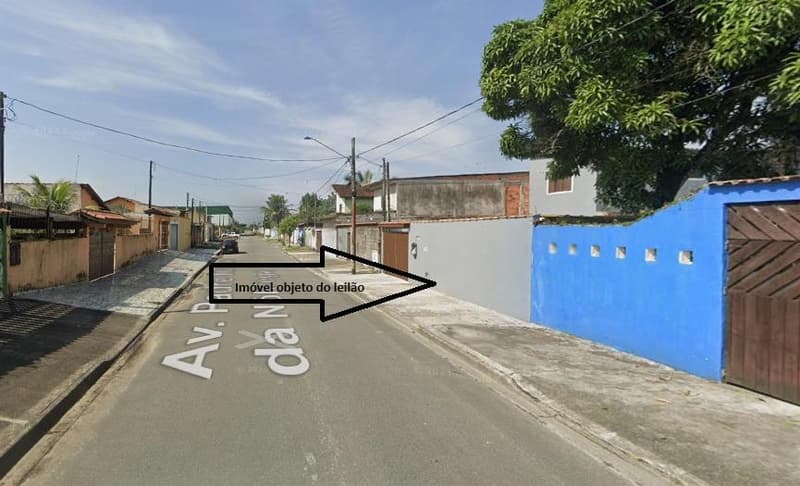 Foto 2 de 3: Terreno em leilão em Mongaguá - SP — 100% dos direitos de terreno com edificação no Jardim Leonor - Mongágua/SP