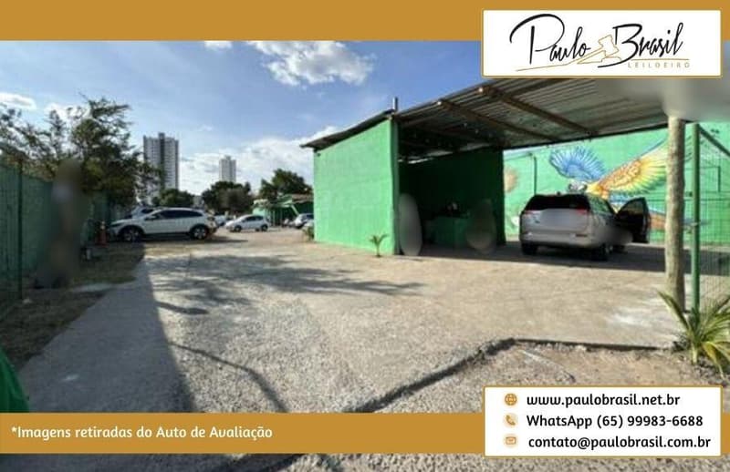 Casa em leilão em Cuiabá - MT, bairro Centro Sul — Casa Térrea, AT 579,42m², Atualmente Utilizada como Estacionamento, no bairro Centro Sul em Cuiabá/MT