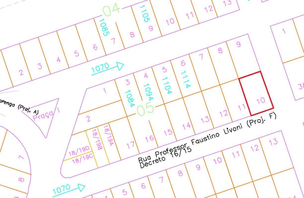 Foto 2 de 3: Terreno em leilão em Umuarama - PR — Lote de terras n° 10 na Quadra n° 05 do Parque Residencial Belo Horizonte - 240,00m² - Umuarama/PR - Matricula 29.858.