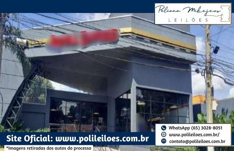 Foto 6 de 10: Comercial em leilão em Cuiabá - MT — Imóvel Comercial, nos Lotes 09 e 10, da Quadra 06, AT 748m², AC 599,63m², em Cuiabá/MT