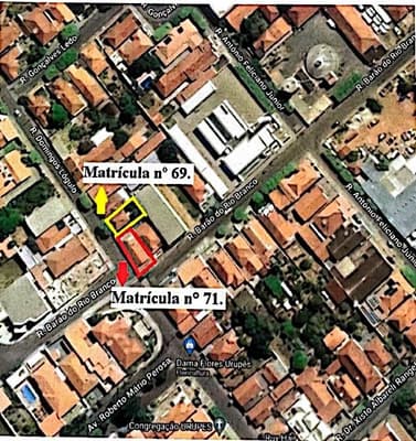 Foto 2 de 3: Casa em leilão em Urupês - SP — (77 m²) Remanescente do Imóvel Residencial, A.T. 217m², A.C. 90m², varanda