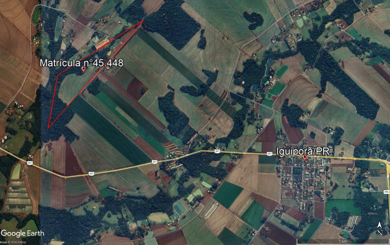 Foto 2 de 2: Area Rural em leilão em Marechal Cândido Rondon - PR, bairro Porto Mendes — Lote Rural 150800m², Distrito de Porto Mendes, Marechal Cândido Rondon/PR