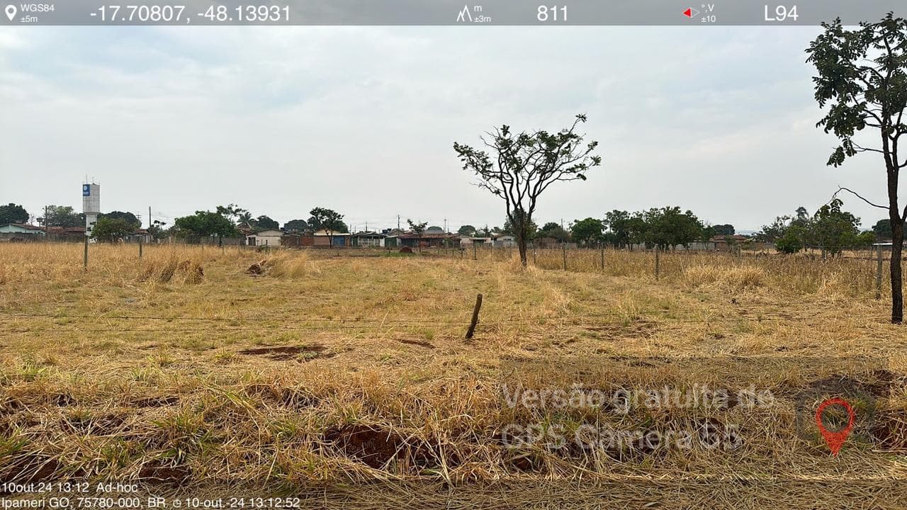 Foto 4 de 4: Terreno em leilão em Ipameri - GO — TERRENO URBANO| A.T. 1.272 M², SEM BENFEITORIAS | CHÁCARA CARVALHO EM IPAMERI/GO - LEILÃO EMPRESARIAL SISTÊMICO SICREDI