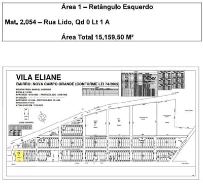 Foto 9 de 9: Terreno em leilão em Campo Grande - MS, bairro Nova Campo Grande — 14 Terrenos com 29.203m² de área total | DESOCUPADOS | Bairro Nova Campo Grande, Campo Grande/MS | Potencial p/ Loteamento, Indústria, Galpões ou Logística. Grande Oportunidade de Valor para Investidores!