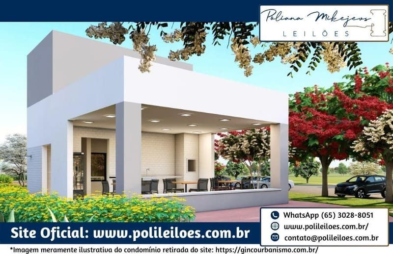 Foto 28 de 32: Comercial em leilão em Cuiabá - MT — Lote nº 38, Quadra 03, do Cond. Residencial Florais do Cerrado, A.T. 200m², em Cuiabá/MT