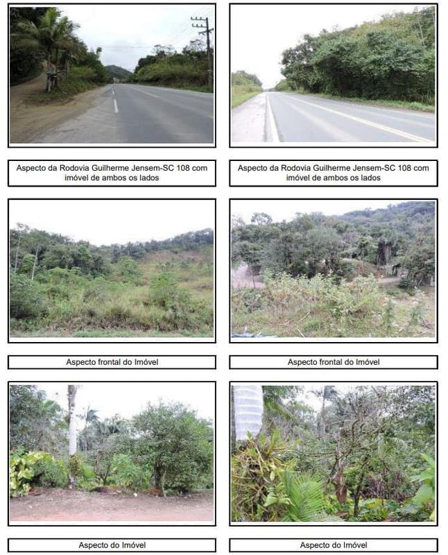 Foto 4 de 5: Area Rural em leilão em Blumenau - SC — Área rural medindo 250.560m², sem benfeitorias, Rod. Guilherme Jensem, Itoupava, Blumenau/SC - Rec Judic Porcelana Schmidt