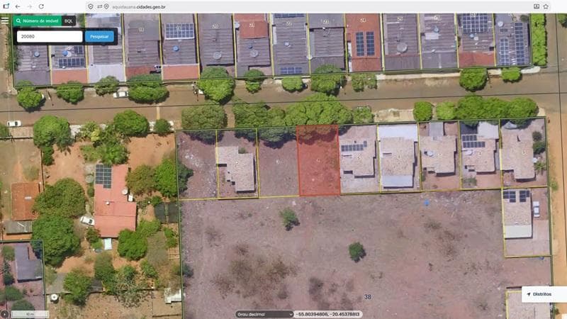 Foto 4 de 4: Terreno em leilão em Aquidauana - MS, bairro Vila Trindade — TERRENO URBANO (FRAÇÃO IDEAL DE 50%) | A.T. 218 M² | SEM BENFEITORIAS - VILA TRINDADE | AQUIDAUANA/MS