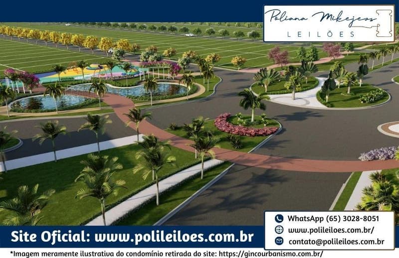 Foto 24 de 32: Comercial em leilão em Cuiabá - MT — Lote nº 38, Quadra 03, do Cond. Residencial Florais do Cerrado, A.T. 200m², em Cuiabá/MT