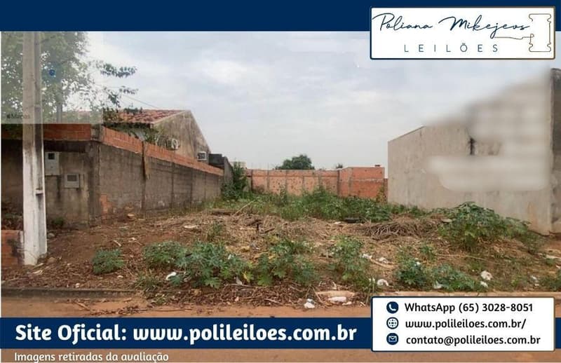 Terreno em leilão em Rondonópolis - MT — Lote Urbano, N. 06, Q. 99, AT 360m², Rua 06, Loteamento Parque Residencial Universitário, Rondonópolis/MT