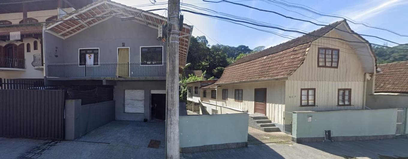 Foto 2 de 12: Casa em leilão em Blumenau - SC — Imóvel com aproximadamente 480m², contendo 2 casas, bairro Valparaíso, Blumenau/SC