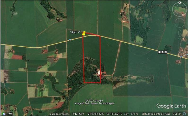 Foto 6 de 12: Area Rural em leilão em São Pedro Do Iguaçu - PR — Fazenda Boa Esperança com área de 117,/8 alqueires Paulisras, situada em São Judas Tadeu, Município de São Pedro do Iguaçu-PR.