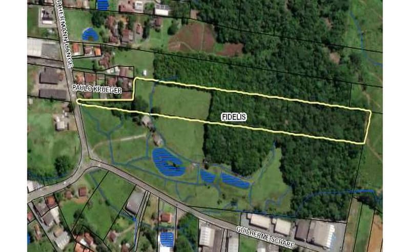 Terreno em leilão em Blumenau - SC — Imóvel urbano com área total de 35.820,27 m² em Blumenau/SC
