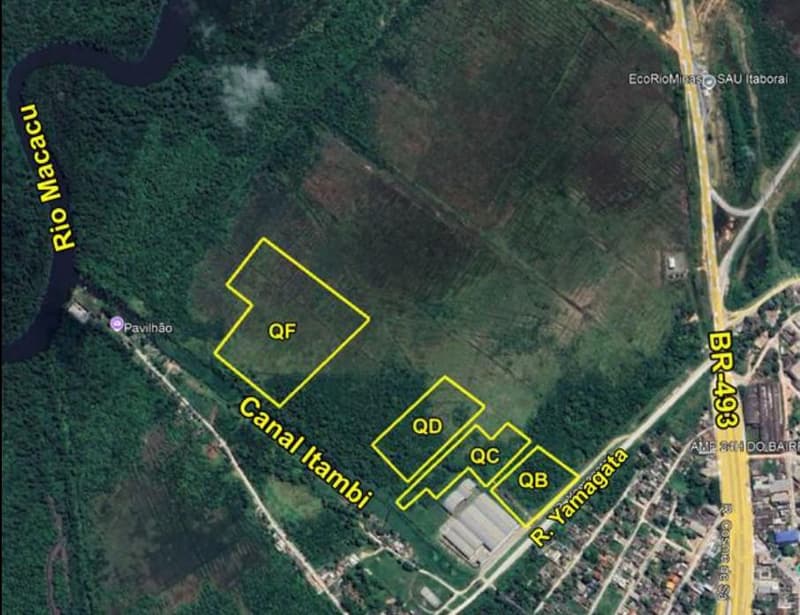 Foto 1 de 7: Terreno em leilão em Itaboraí - RJ, bairro Itambi — 58 Terrenos Desocupados com 69.330m² de área total no Loteamento Colônia Agrícola de Itambi, Distrito de Itambi, Itaboraí/RJ | Potencial p/ Loteamento, Galpões ou Logística. Grande Oportunidade de Valor para Investidores!