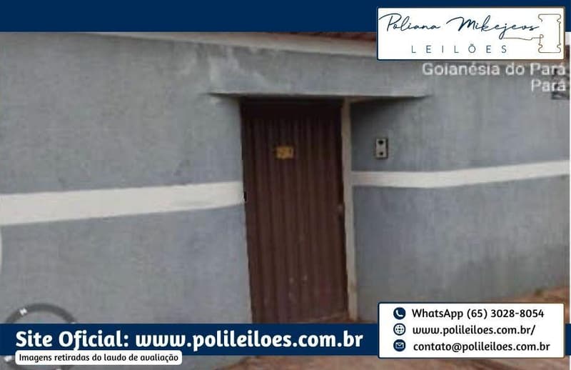 Foto 1 de 19: Imóvel em leilão em Goianésia Do Pará - PA — Imóvel Urbano, Residencial Sol Nascente, AT 300m², AC 209,83m², em Goianésia do Pará/PA