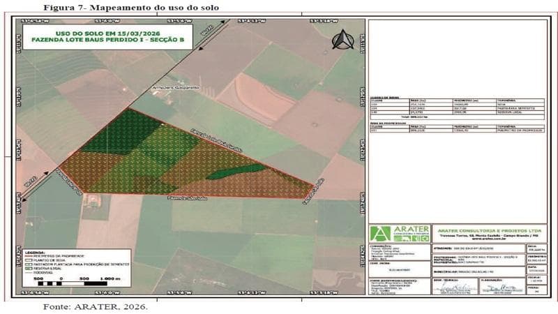 Foto 8 de 30: Area Rural em leilão em Paraíso Das Águas - MS — IMÓVEL RURAL | 400 HA (FRAÇÃO IDEAL) - FAZ. LOTE BAÚS PERDIDO I SECÇÃO B | PLANTIO PARA SOJA E MILHO | PARAÍSO DAS ÁGUAS/MS