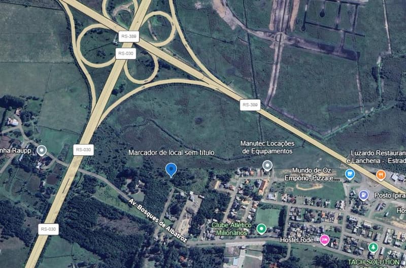 Foto 4 de 4: Terreno em leilão em Osório - RS, bairro Bosques de Albatroz — Terreno com 10.545,56m² situado à Alameda da Figueira - Lote 16 Quadra 04, Bosques de Albatroz, Osório - RS