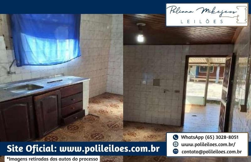 Foto 8 de 10: Terreno em leilão em Alto Garças - MT — Imóvel Residencial, AT 420m², com 02 edificações averbadas na matrícula de 18m² e 29,35m² cada uma, em Alto Garças/MT