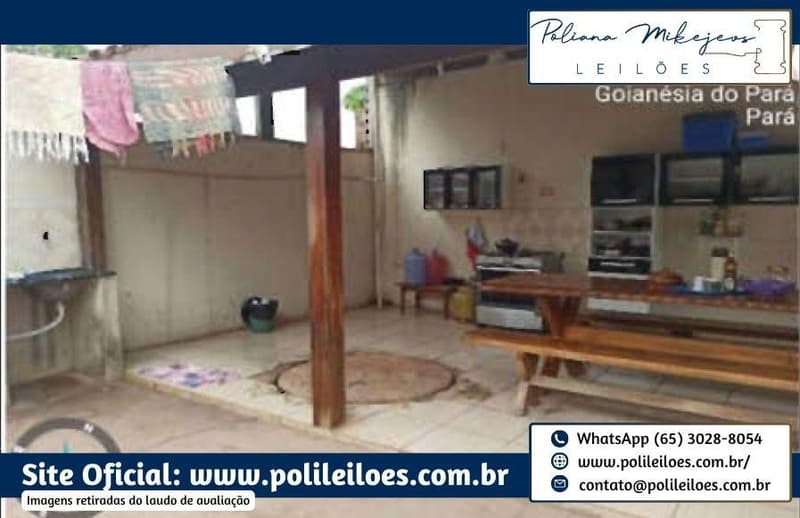 Foto 13 de 19: Imóvel em leilão em Goianésia Do Pará - PA — Imóvel Urbano, Residencial Sol Nascente, AT 300m², AC 209,83m², em Goianésia do Pará/PA