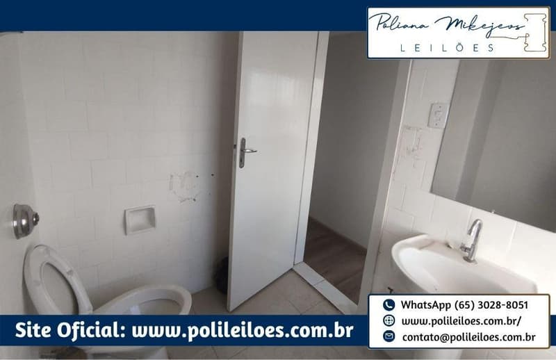 Foto 4 de 14: Comercial em leilão em Cuiabá - MT — Sala comercial em condomínio, nº 94, 54,00m², Centro, Cuiabá/MT