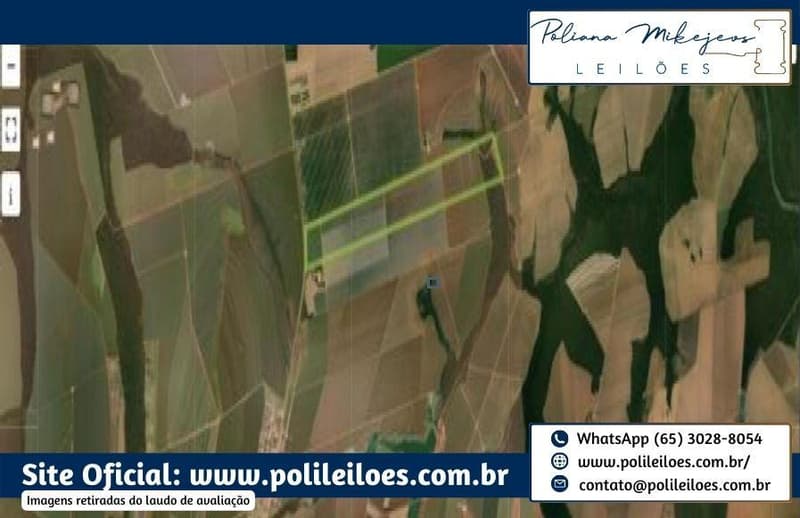 Foto 7 de 7: Area Rural em leilão em Sorriso - MT — Área Rural, Fração Ideal 157,7447ha, AT. 315,489ha, denominado Dal, Bosco Fazenda Rondinha II, Gleba Rio Verde/Lote Primavera, Sorriso/MT