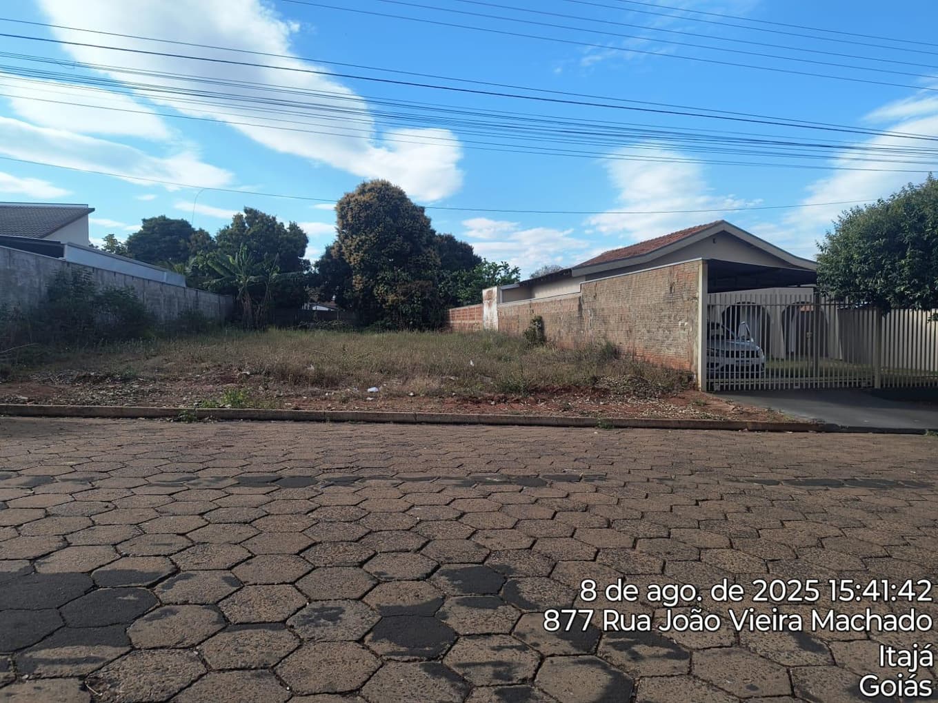 Foto 4 de 9: Terreno em leilão em Itajá - GO — TERRENO: RUA JOÃO VIEIRA MACHADO