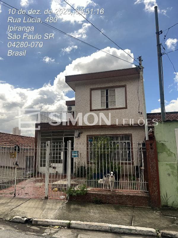 Casa em leilão em São Paulo - SP, bairro Vila Nair — SAO PAULO/SP, RUA LUCIA, N. 447, VILA NAIR, CASA, 109,37M² DE ÁREA PRIVATIVA, 109,88M² DE ÁREA DO TERRENO, 2 QTS, A.SERV, WC, SL, COZINHA, IPTU: 043.148.0193-1, MATRÍCULA: 147.185, OFÍCIO: 6, AVALIAÇÃ