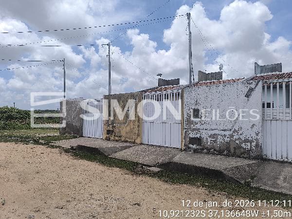 Casa em leilão em Nossa Senhora Do Socorro - SE, bairro Parque dos Faróis — NOSSA SENHORA DO SOCORRO/SE, PARQUE DOS FAROIS, RUA 52, N. 1013, LT 10, QD 86, PARQUE DOS FAROIS, CASA, 59,63M² DE ÁREA PRIVATIVA, 125M² DE ÁREA DO TERRENO, 2 QTS, A.SERV, WC, SL, COZINHA, TERRAÇO, IP